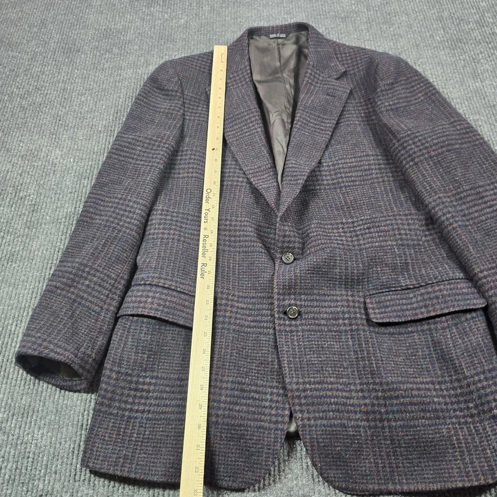 Polo University Club Ralph Lauren Tweed Blazer Men 40 Purple Green British Isles